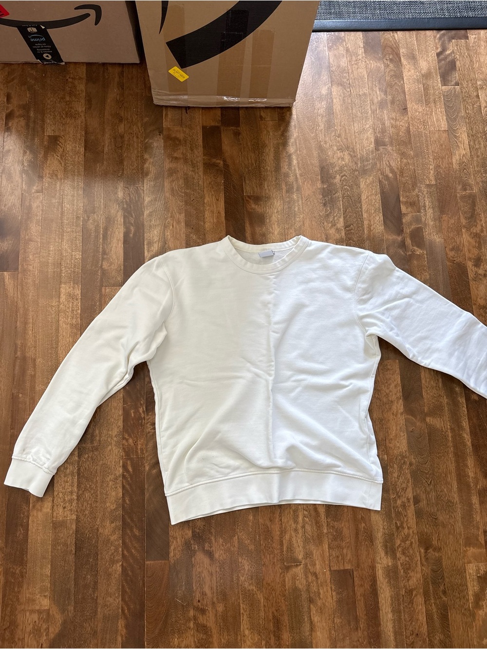 Zara Men's Crewneck Sweatshirt - White